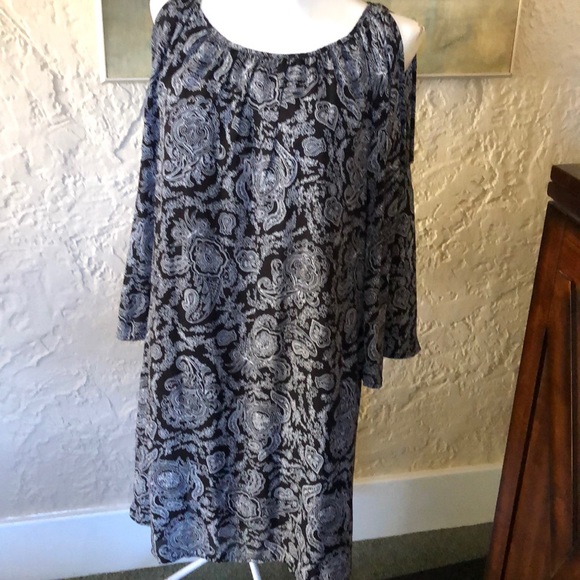 Artisan NY print black and white dress - Picture 2 of 4